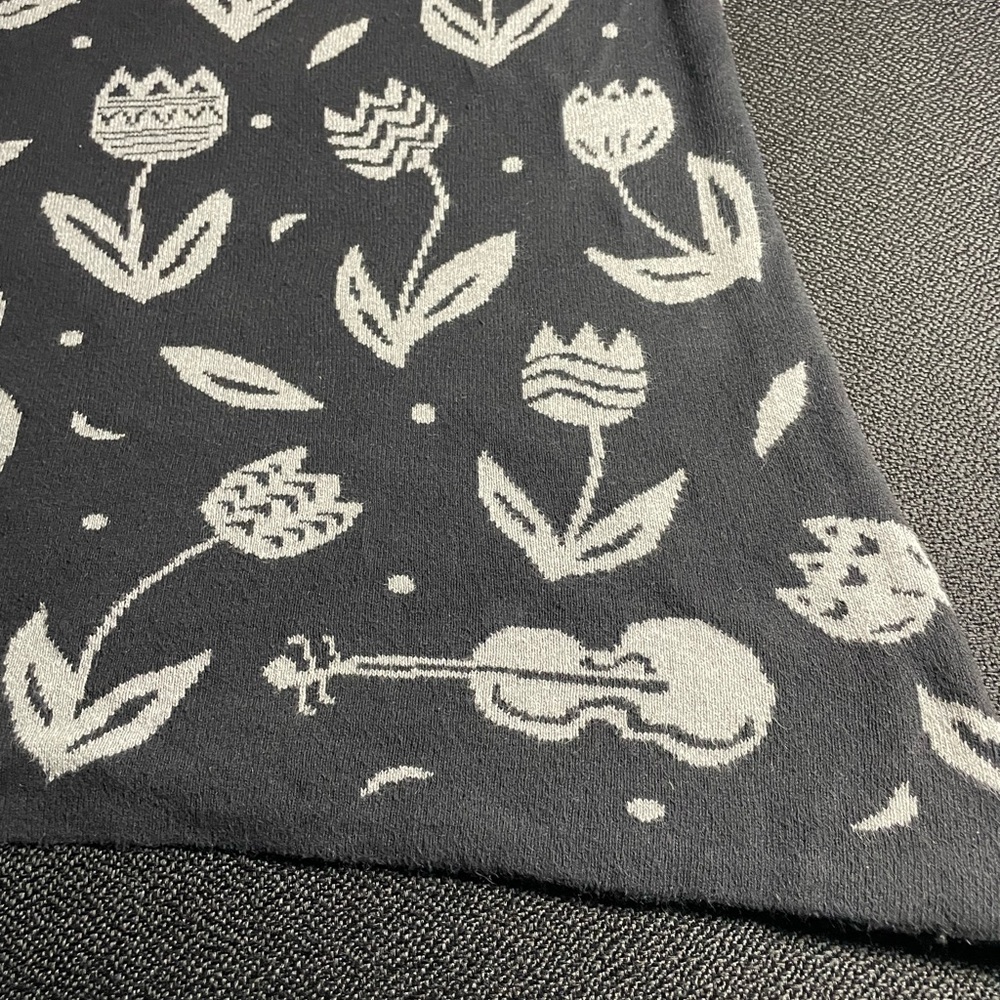 Gudrun Sjoden black / grey Violin Jumper 100% Cotton Tulip Festival Boho sz S - Picture 11 of 14